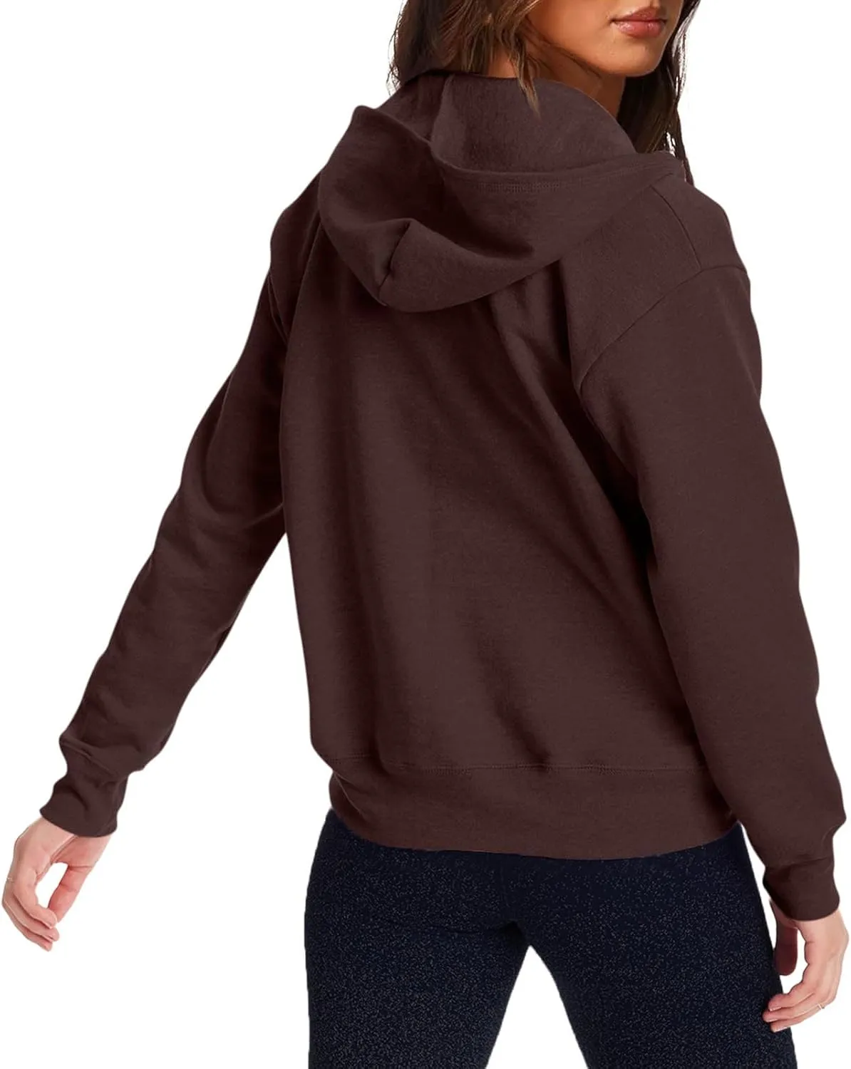 Zip Up Hoodie Women Y2k Long Sleeve Drawstring Hooded Overiszed Sweatshirt Casual Comfy Soft Fall Jackets 2024