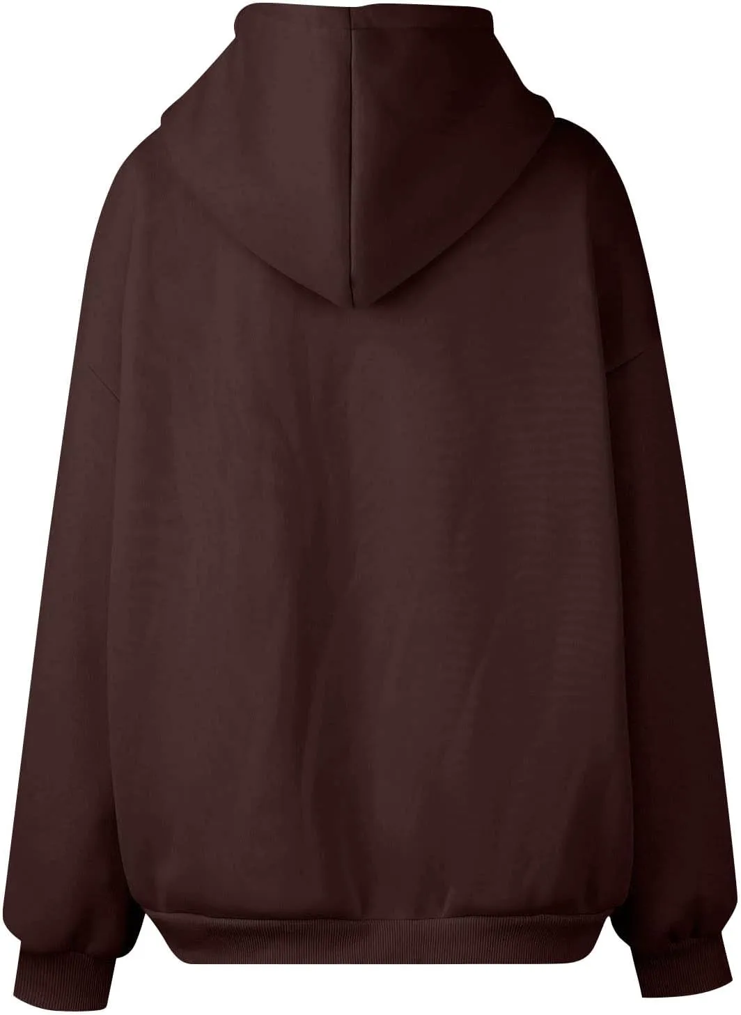 Zip Up Hoodie Women Y2k Long Sleeve Drawstring Hooded Overiszed Sweatshirt Casual Comfy Soft Fall Jackets 2024