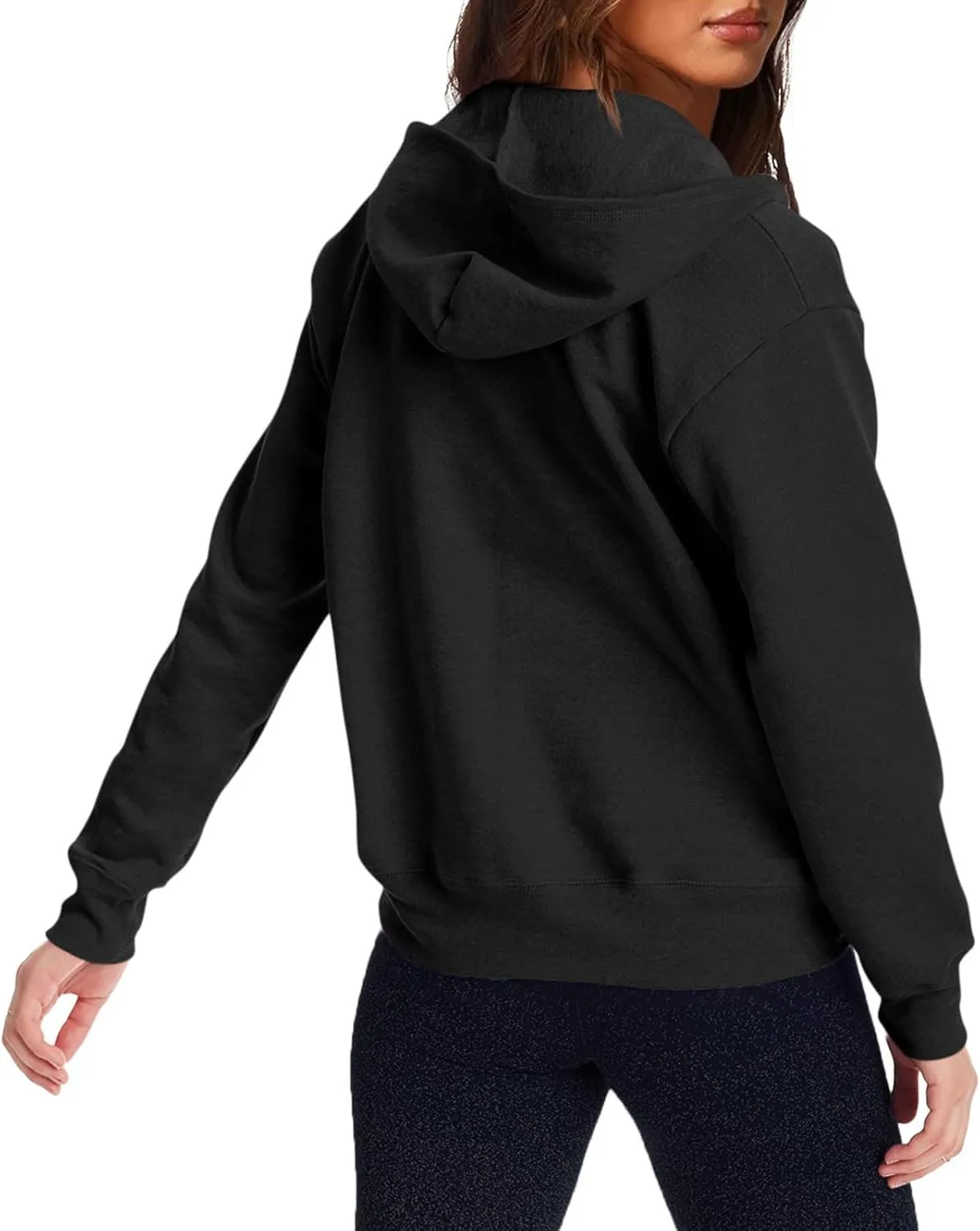 Zip Up Hoodie Women Y2k Long Sleeve Drawstring Hooded Overiszed Sweatshirt Casual Comfy Soft Fall Jackets 2024