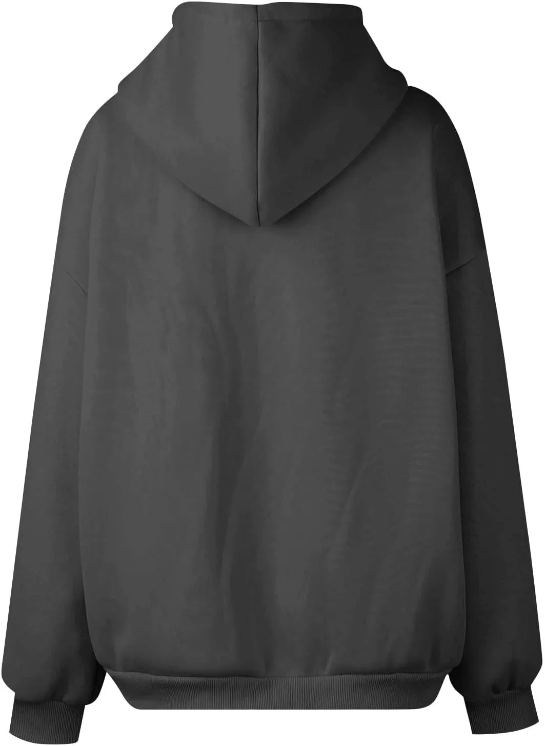 Zip Up Hoodie Women Y2k Long Sleeve Drawstring Hooded Overiszed Sweatshirt Casual Comfy Soft Fall Jackets 2024
