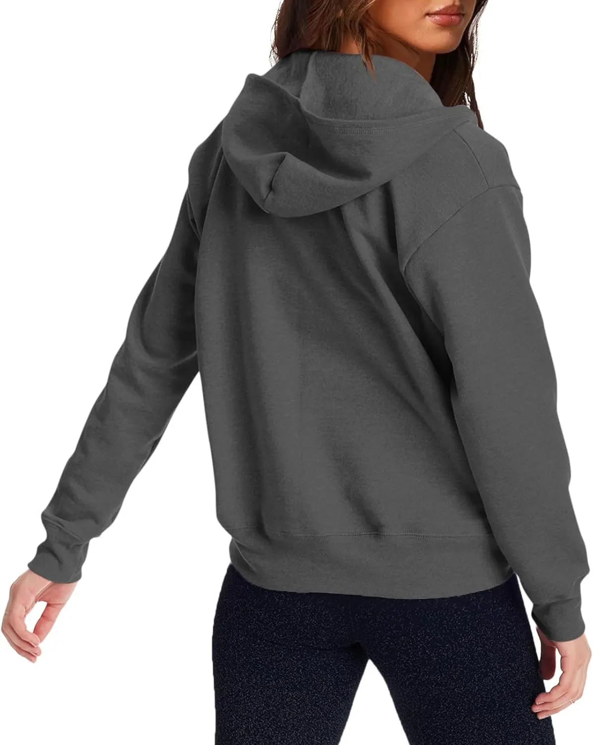Zip Up Hoodie Women Y2k Long Sleeve Drawstring Hooded Overiszed Sweatshirt Casual Comfy Soft Fall Jackets 2024